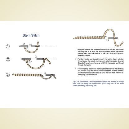 Hand Embroidery Stitches At-A-Glance: Carry-Along Reference Guide